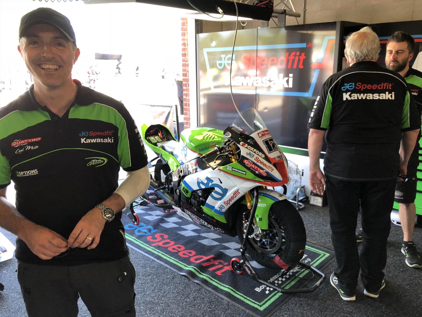 JG Speedfit Kawasaki paddock