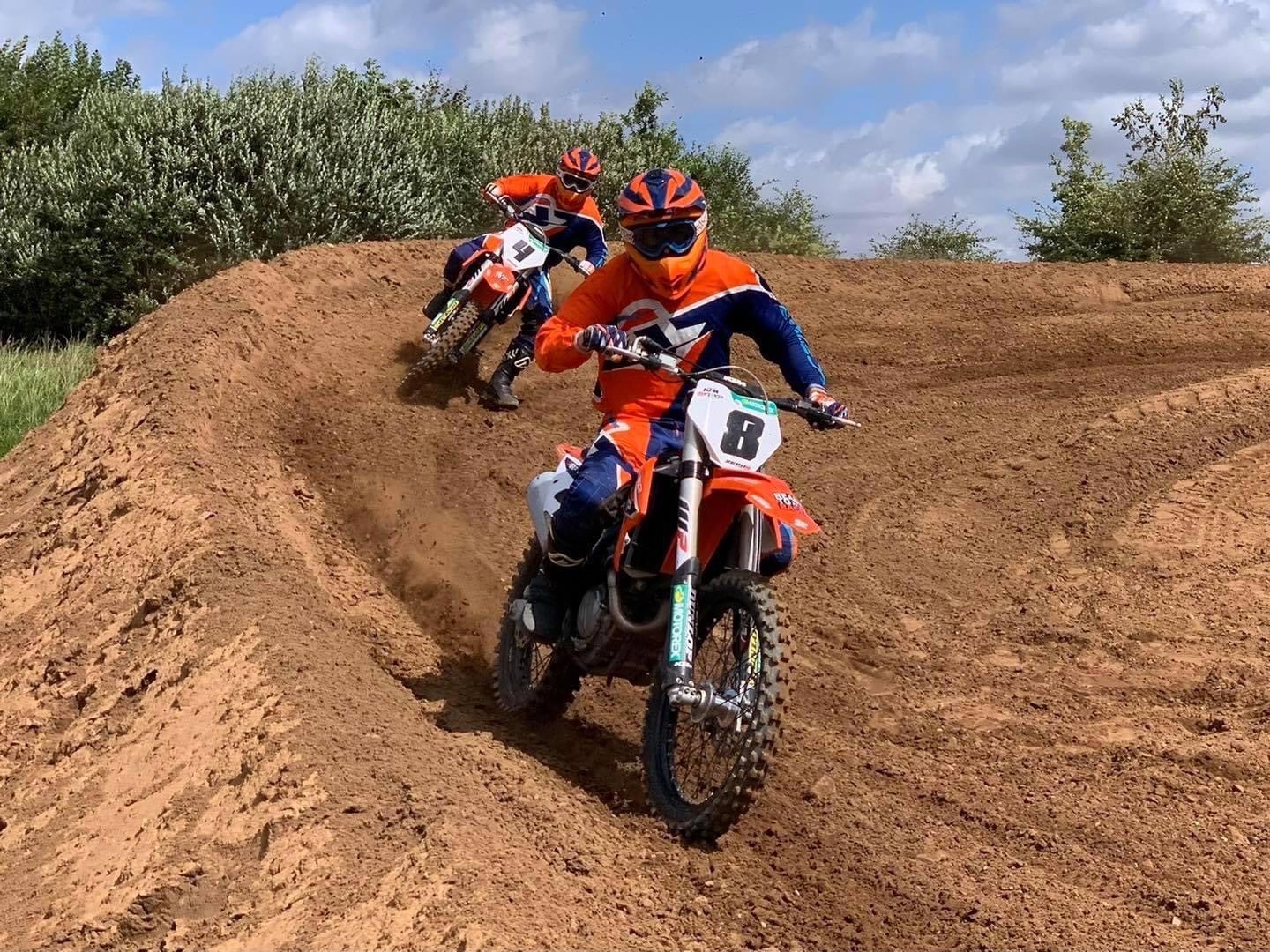 Motocross riding